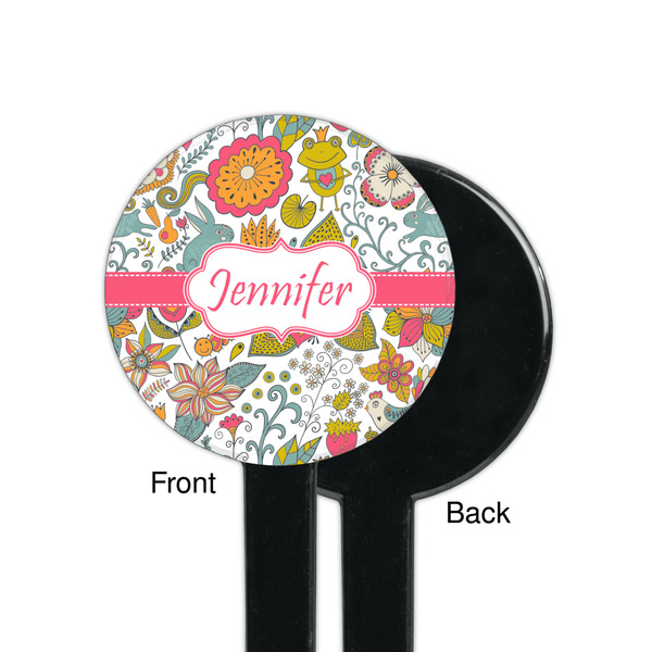 Wild Garden Black Plastic 7" Stir Stick - Single Sided - Round - Front & Back