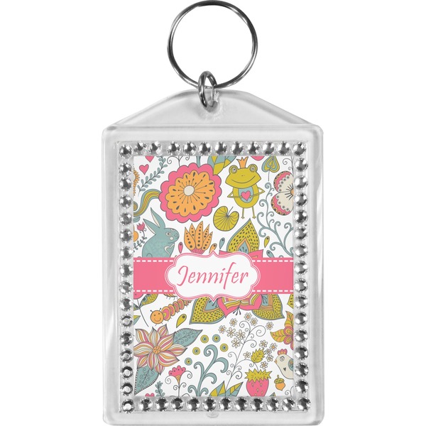 Custom Wild Garden Bling Keychain (Personalized)