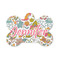 Wild Garden Bone Shaped Dog ID Tag - Small (Personalized)