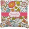 Wild Garden Faux-Linen Throw Pillow 18" (Personalized)