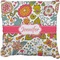 Wild Garden Faux-Linen Throw Pillow 26" (Personalized)