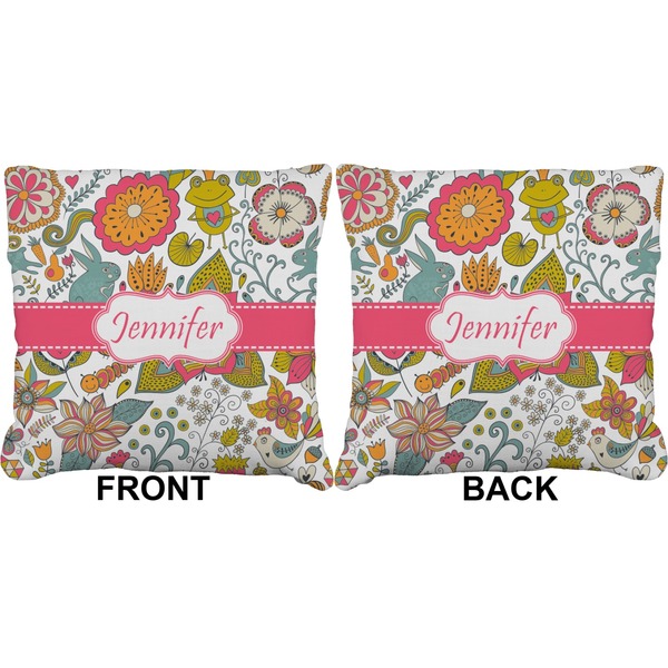 Wild Garden Burlap Pillow Approval