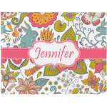 Wild Garden Woven Fabric Placemat - Twill w/ Name or Text