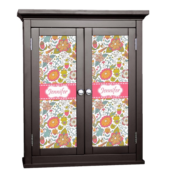 Custom Wild Garden Cabinet Decal - Large (Personalized)