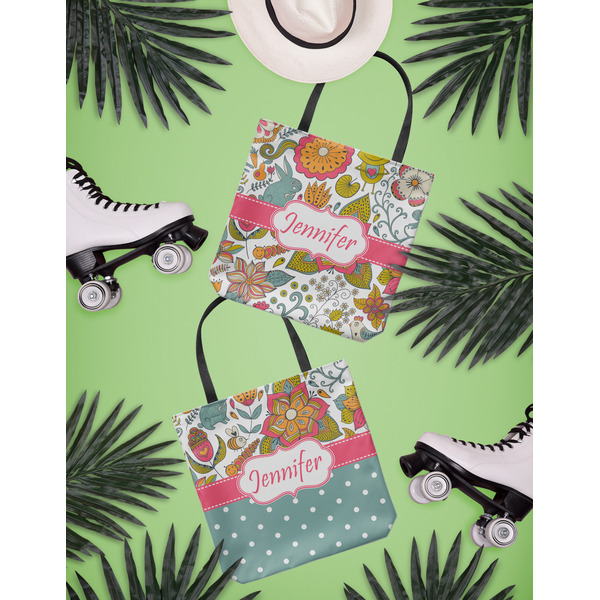 Wild Garden Canvas Tote Lifestyle Front and Back