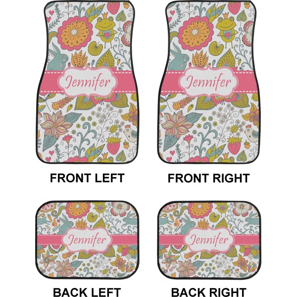 Wild Garden Car Floor Mats Set (2F + 2B)