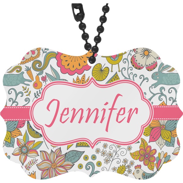 Custom Wild Garden Rear View Mirror Charm (Personalized)