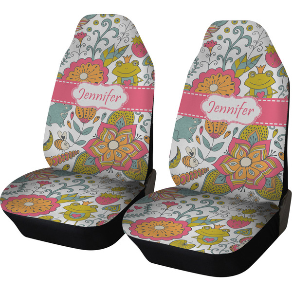 Custom Wild Garden Car Seat Covers (Set of Two) (Personalized)