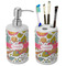 Wild Garden Ceramic Bathroom Accessories Set (Personalized)