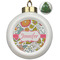 Wild Garden Ceramic Ball Ornament - Christmas Tree (Personalized)
