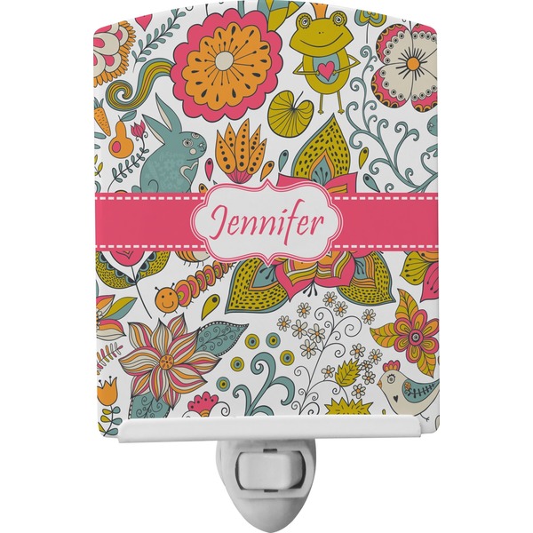 Custom Wild Garden Ceramic Night Light (Personalized)