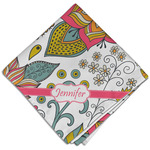 Wild Garden Cloth Dinner Napkin - Single w/ Name or Text