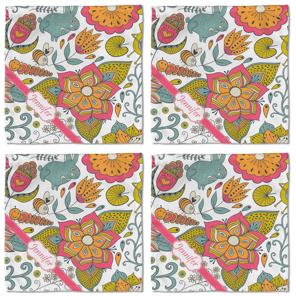 Wild Garden Cloth Napkins - Personalized Lunch (APPROVAL) Set of 4
