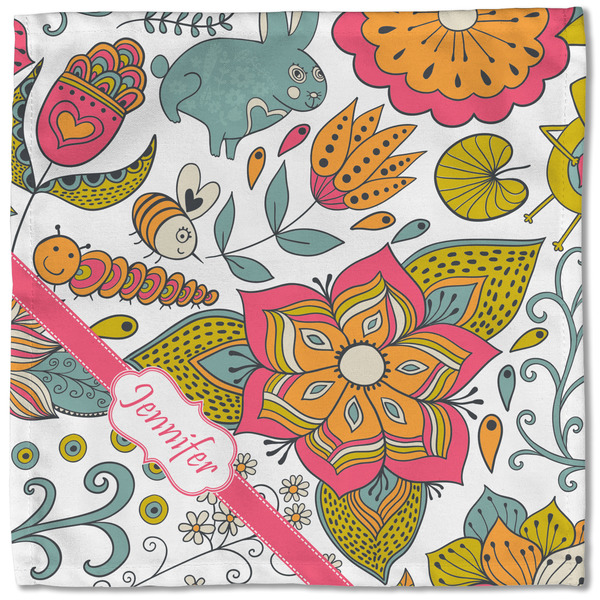 Wild Garden Cloth Napkins - Personalized Lunch (Single Full Open)