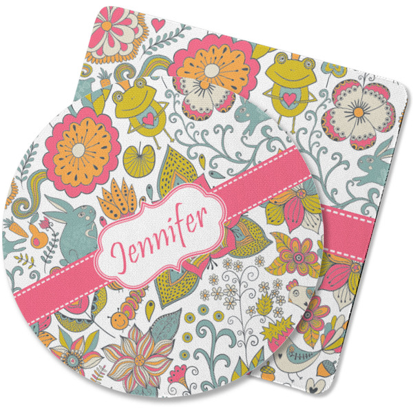 Custom Wild Garden Rubber Backed Coaster (Personalized)