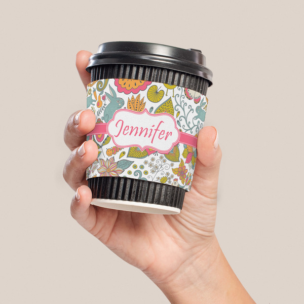 Wild Garden Coffee Cup Sleeve - LIFESTYLE