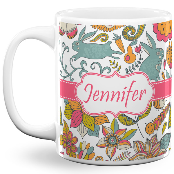 Custom Wild Garden 11 Oz Coffee Mug - White (Personalized)