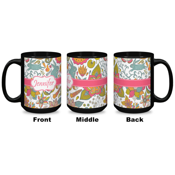 Wild Garden Coffee Mug - 15 oz - Black APPROVAL