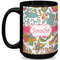 Wild Garden 15 Oz Coffee Mug - Black (Personalized)