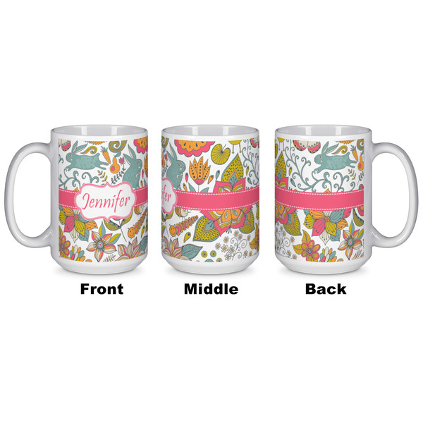 Wild Garden Coffee Mug - 15 oz - White APPROVAL