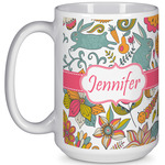 Wild Garden 15 Oz Coffee Mug - White (Personalized)