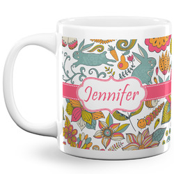 Wild Garden 20 Oz Coffee Mug - White (Personalized)
