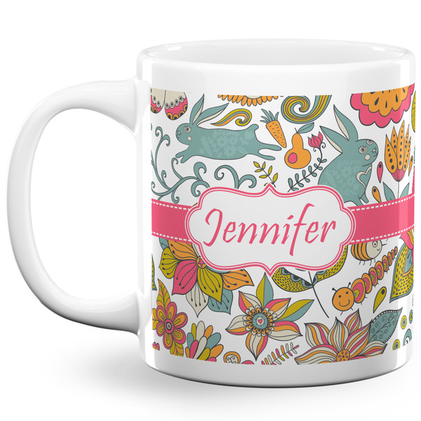 Custom Wild Garden 20 Oz Coffee Mug - White (Personalized)