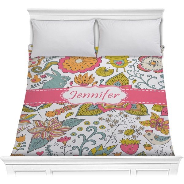 Custom Wild Garden Comforter - Full / Queen (Personalized)