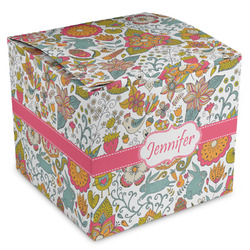 Wild Garden Cube Favor Gift Boxes (Personalized)