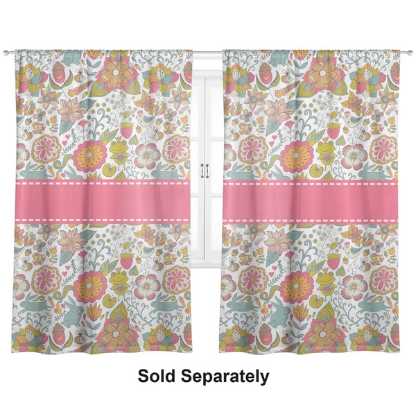 Custom Wild Garden Curtain Panel - Custom Size