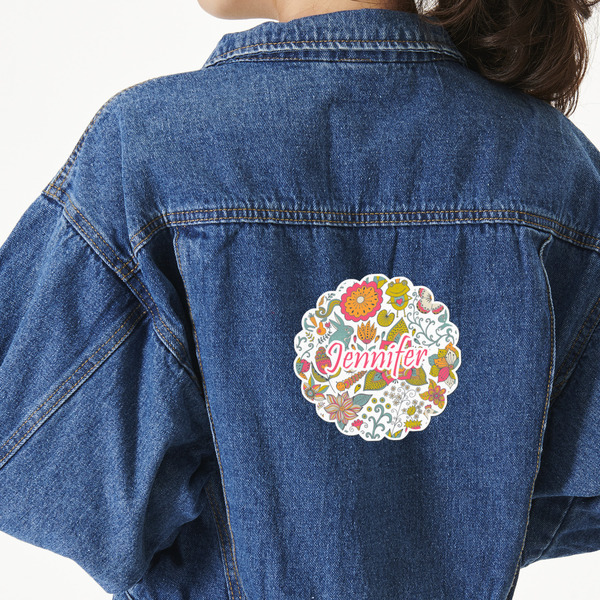 Custom Wild Garden Twill Iron On Patch - Custom Shape - X-Large (Personalized)