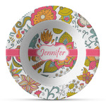 Wild Garden Plastic Bowl - Microwave Safe - Composite Polymer (Personalized)