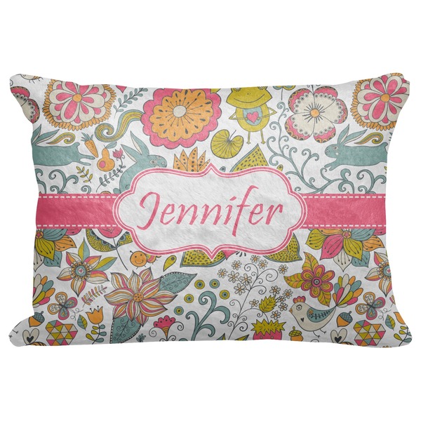 Custom Wild Garden Decorative Baby Pillowcase - 16"x12" (Personalized)