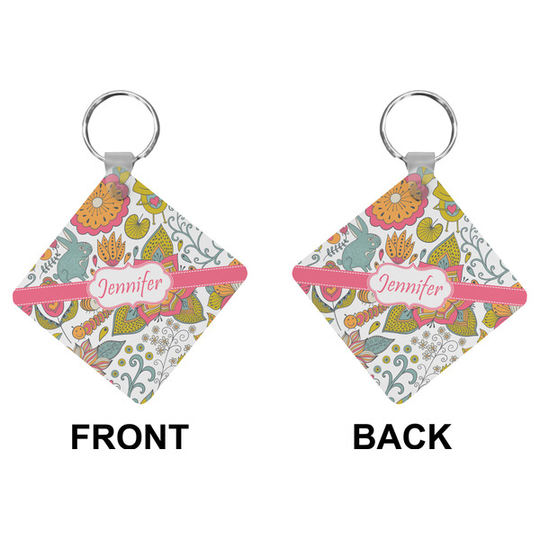 Wild Garden Diamond Keychain (Front + Back)