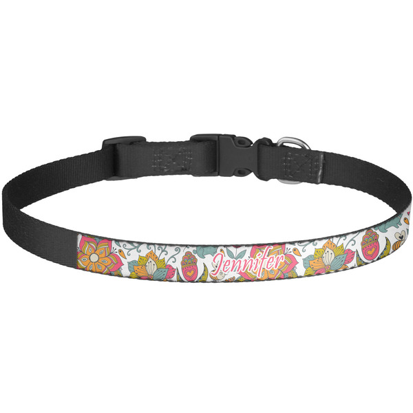 Custom Wild Garden Dog Collar - Large (Personalized)
