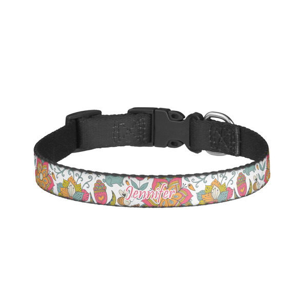 Custom Wild Garden Dog Collar - Large (Personalized)