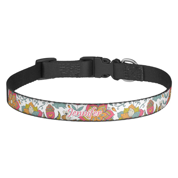 Custom Wild Garden Dog Collar - Medium (Personalized)