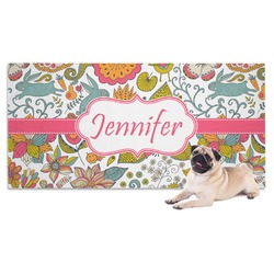 Wild Garden Dog Towel (Personalized)