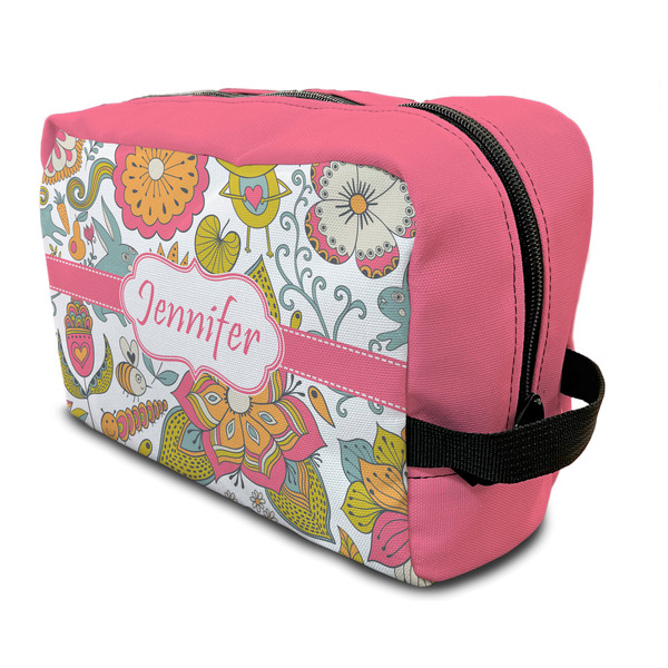 Custom Wild Garden Toiletry Bag / Dopp Kit (Personalized)