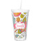 Wild Garden Double Wall Tumbler with Straw (Personalized)