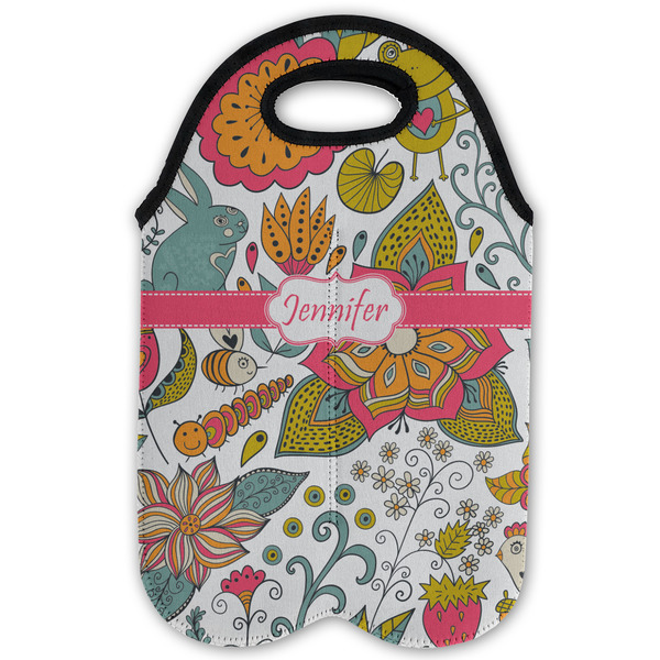 Wild Garden Double Wine Tote - Flat (new)