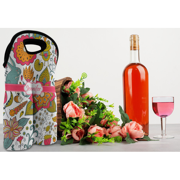 Wild Garden Double Wine Tote - LIFESTYLE (new)