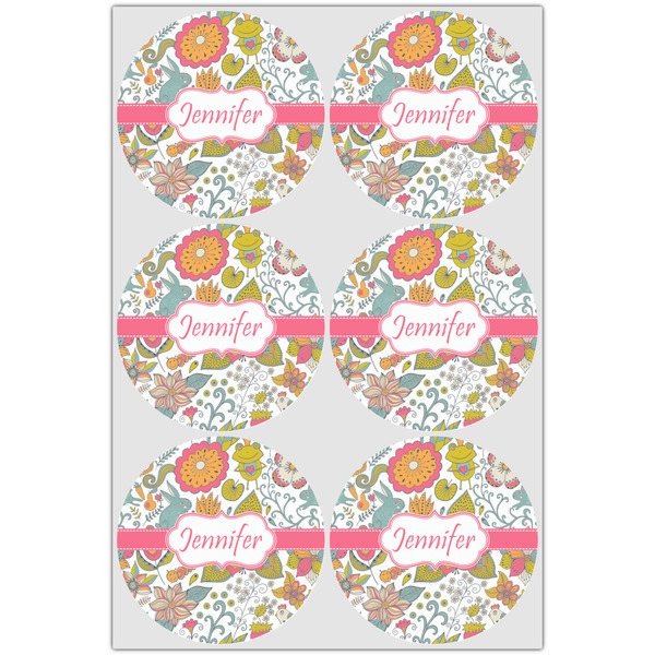 Wild Garden Drink Topper - Large - Set of 6