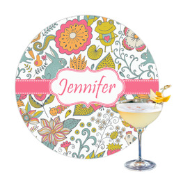 Wild Garden Printed Drink Topper - 3.25" (Personalized)
