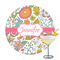 Wild Garden Drink Topper - Large - Single with Drink