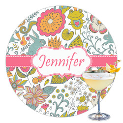 Wild Garden Printed Drink Topper - 3.5" (Personalized)