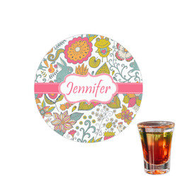 Wild Garden Printed Drink Topper - 1.5" (Personalized)