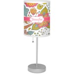 Wild Garden 7" Drum Lamp with Shade Polyester (Personalized)