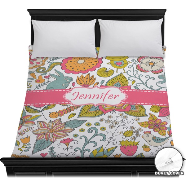 Custom Wild Garden Duvet Cover - Full / Queen (Personalized)