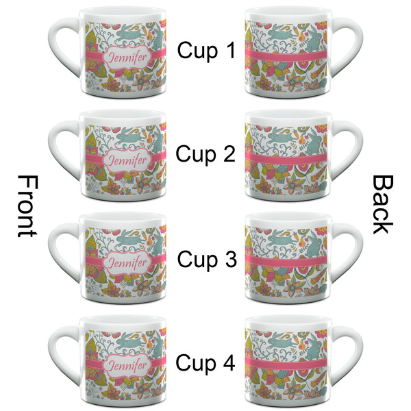 Wild Garden Espresso Cup - 6oz (Double Shot Set of 4) APPROVAL